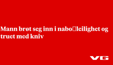 Knivepisode i Voss: Mann i 30-årene pågrepet
