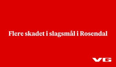 Flere skadet i slagsmål i Rosendal