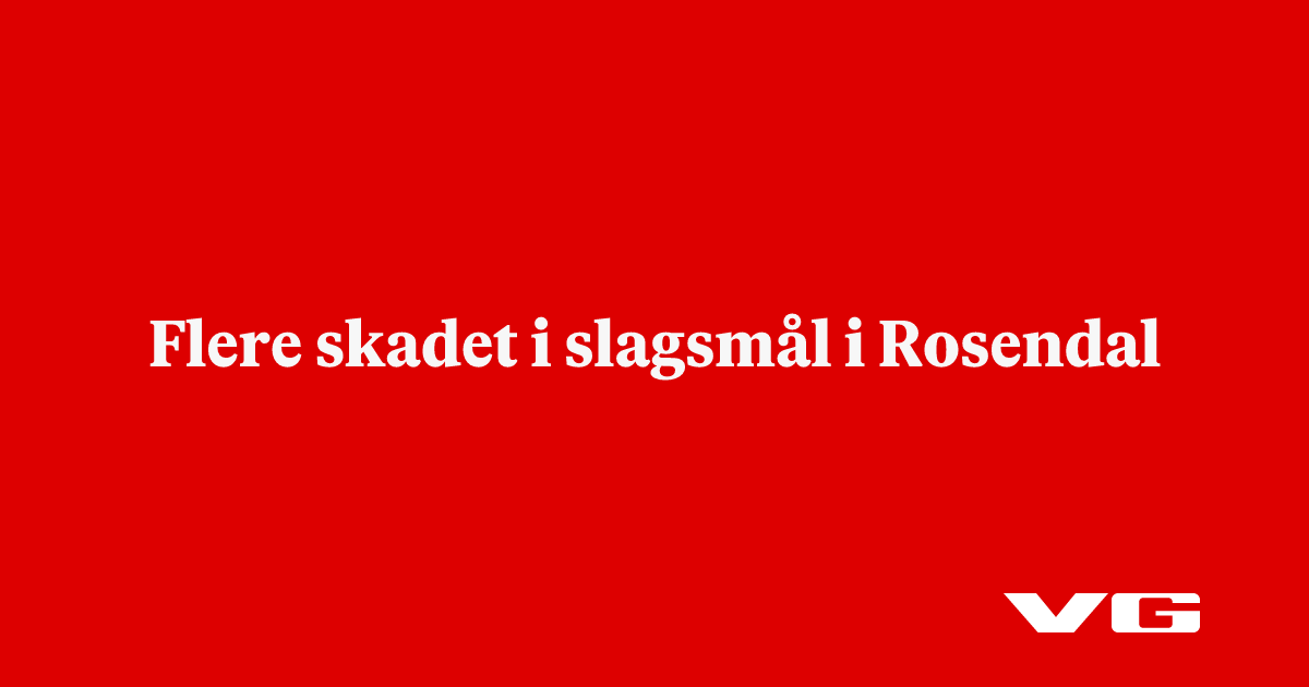 Flere skadet i slagsmål i Rosendal
