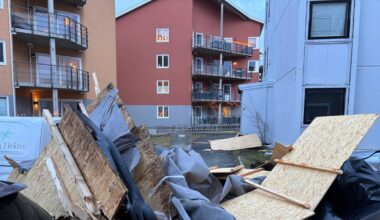 Boretslag rasert etter storm i Bodø.