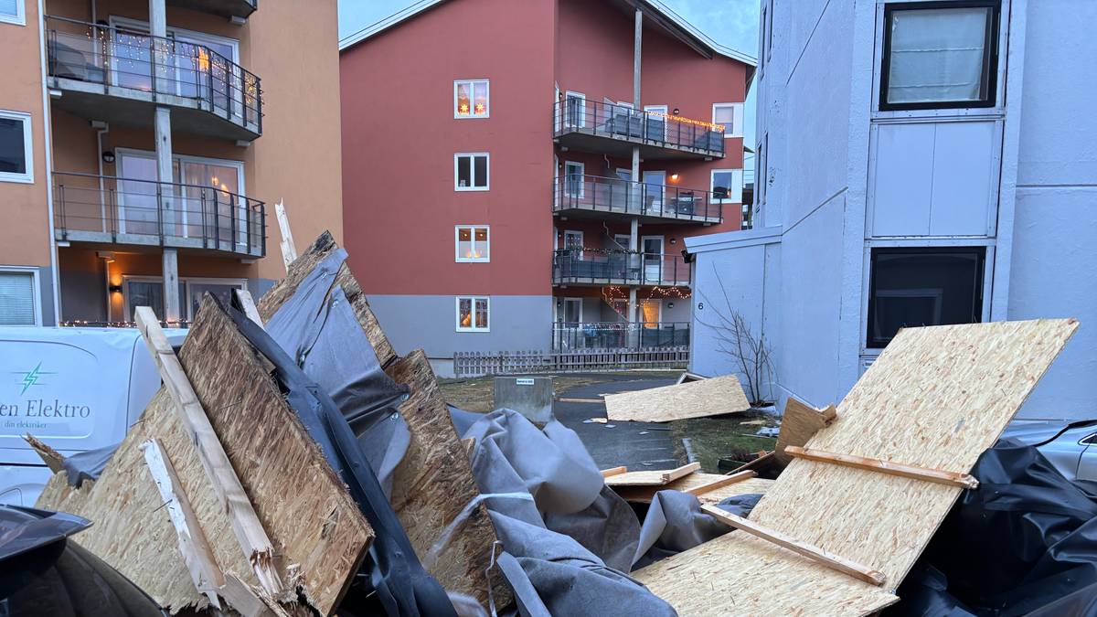 Boretslag rasert etter storm i Bodø.