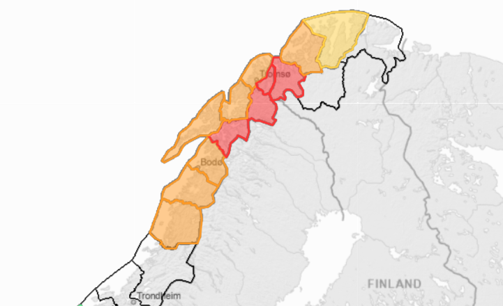 Snøskred, NVE | Slår alarm: Rødt snøskredvarsel i Nord-Norge 1. juledag