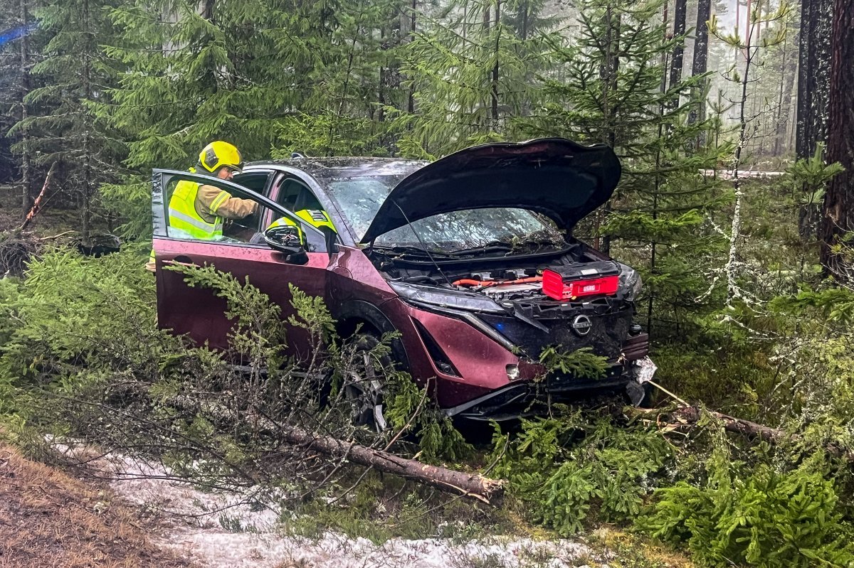 Trafikkulykke, Utforkjøring | Bil kjørte ut av veien - Telemarksavisa
