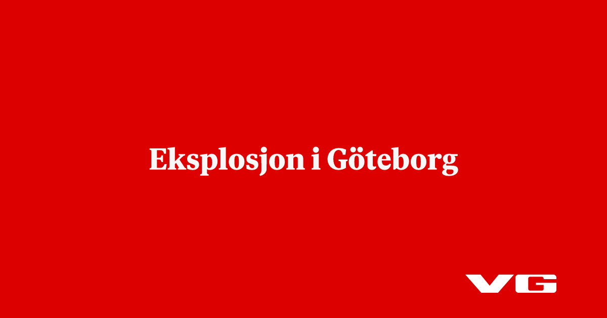Eksplosjon i Göteborg