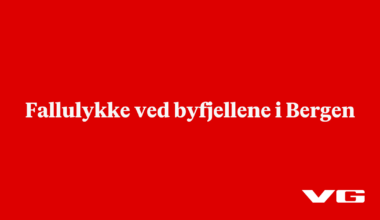 Fallulykke ved byfjellene i Bergen