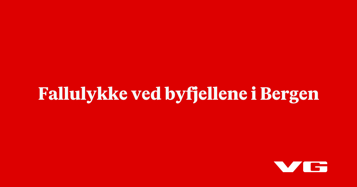 Fallulykke ved byfjellene i Bergen