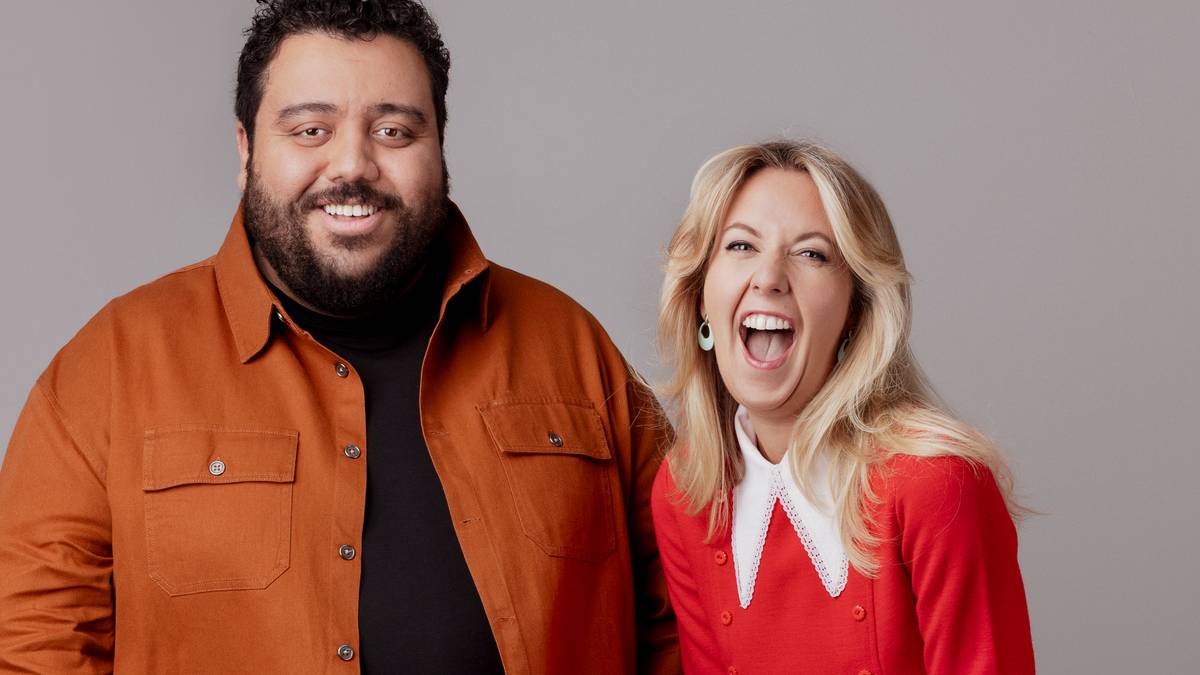 Javad el Bakali og Kristine Grændsen til "Humoretaten"