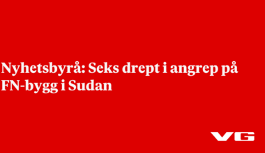Seks drept i angrep på FN-bygg i Sudan