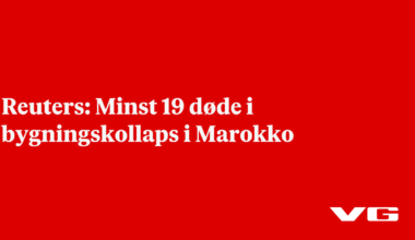 Minst 19 døde i bygningskollaps i Marokko