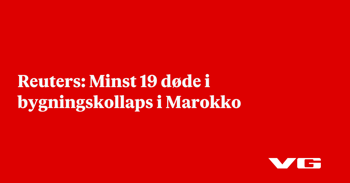 Minst 19 døde i bygningskollaps i Marokko