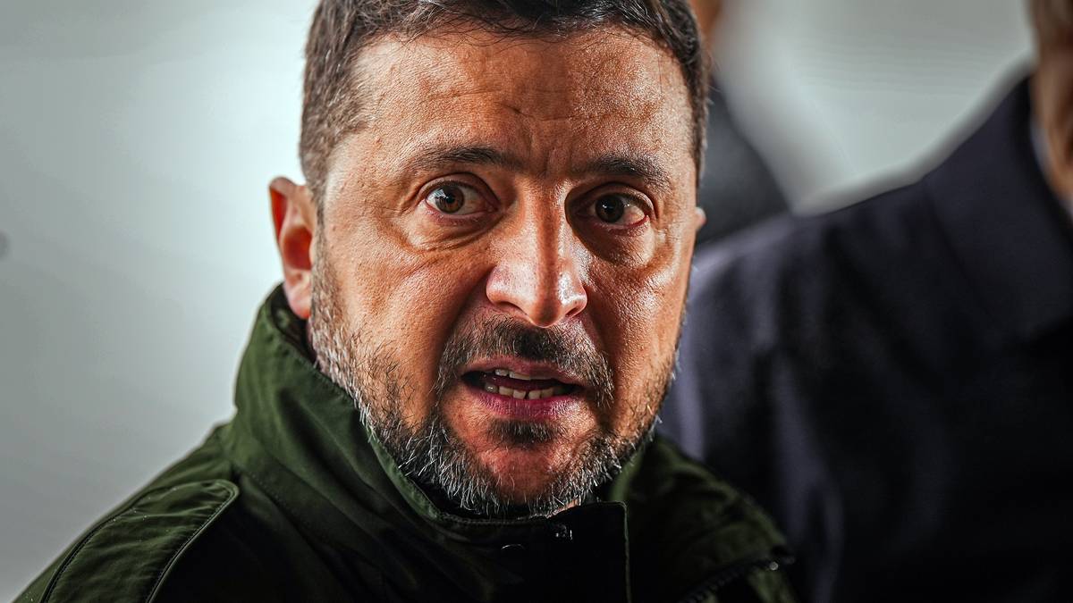 Den ukrainske presidenten Volodymyr Zelenskyj er på plass i Norge