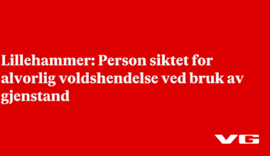 Person siktet for alvorlig voldshendelse ved bruk av gjenstand