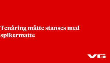 Tenåring måtte stanses med spikermatte