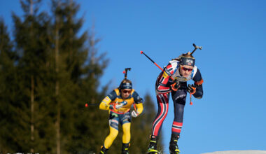 Maren Hjelmeset Kirkeeide sikret pallplass etter vanvittig sisterunde på jaktstarten i Hochfilzen