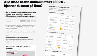 Nettavisen publiserte skatteopplysningene til 301.673 nordmenn, flere Amedia-aviser brøt reglene - altaposten.no