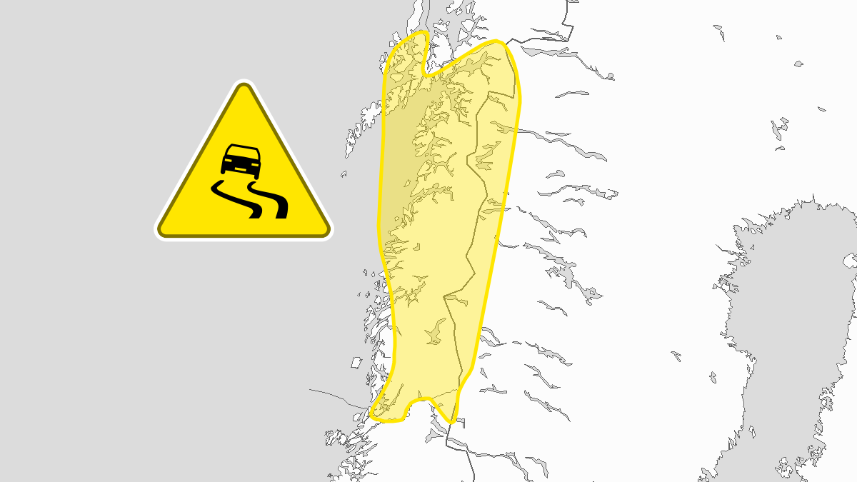 Trafikkmeldinger, Rana | Sender ut farevarsel om vanskelige kjøreforhold søndag