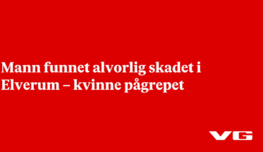 Mann funnet alvorlig skadet i Elverum – kvinne pågrepet