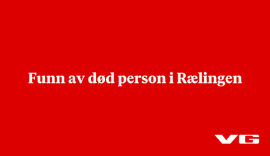 Funn av død person i Rælingen