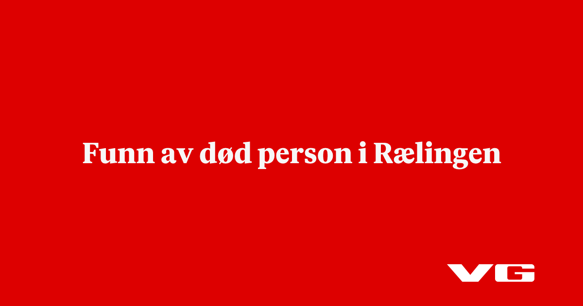 Funn av død person i Rælingen