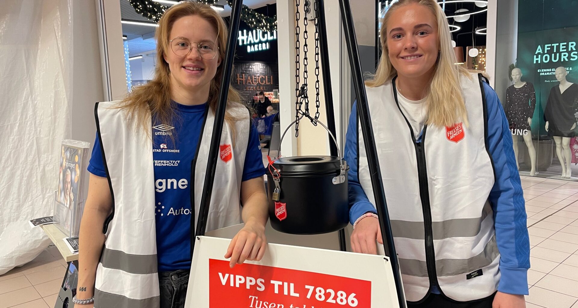 Frelsesarmeen, Julegryta | FKH-spillerne nølte ikke: – Vi er glade for å hjelpe - Haugesunds Avis