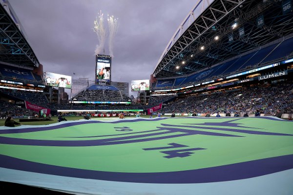 SEATTLE, WASHINGTON - OCTOBER 11: A general view before the game between Seattle Sounders and Real Salt Lake at Lumen Field on October 11, 2025 in Seattle, Washington.   Steph Chambers/Getty Images/AFP (Photo by Steph Chambers / GETTY IMAGES NORTH AMERICA / Getty Images via AFP)