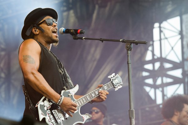 FILE - D'Angelo performs at the 