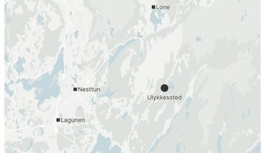 Bilen skled av Bontveitvegen.