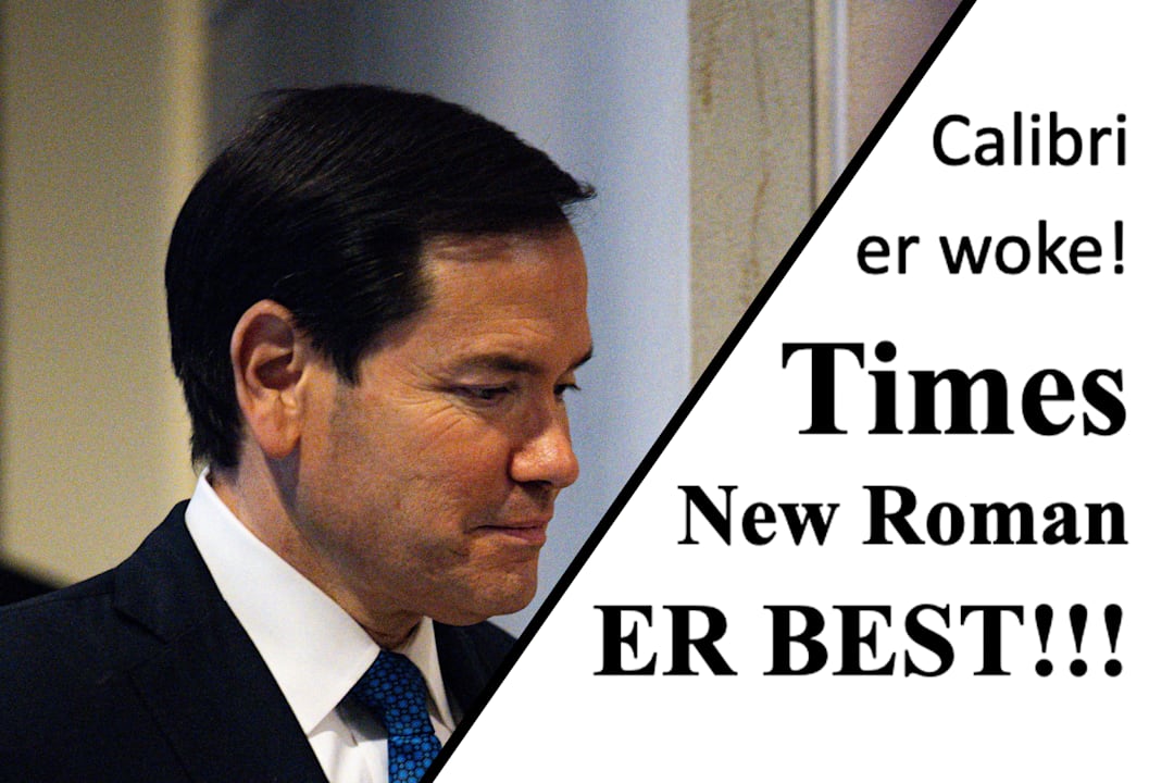 Rubio forbyr skrifttype i kamp mot «woke»-politikk