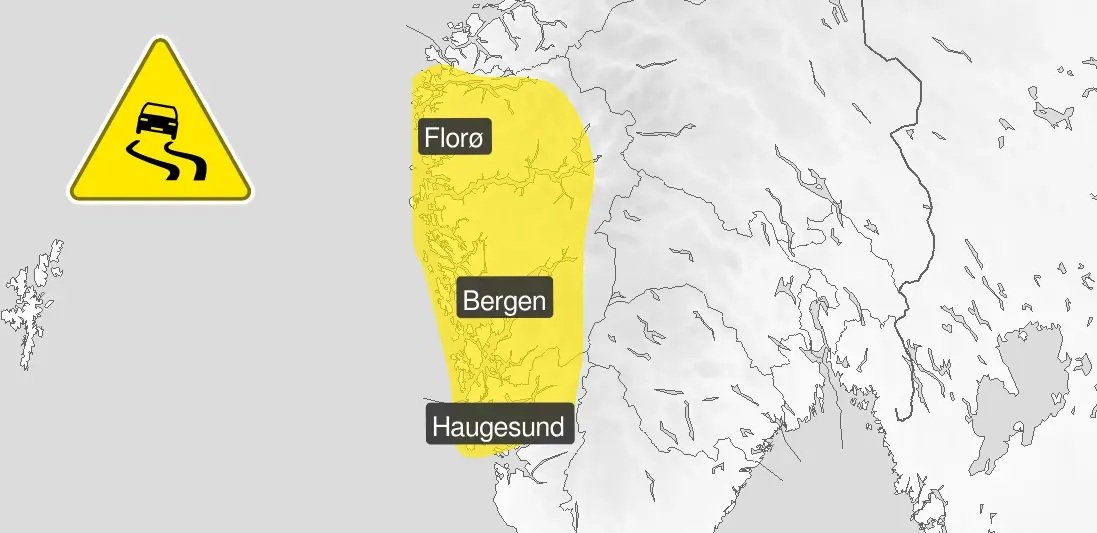 Trafikk, Meteorologisk institutt | Kjem med åtvaring: Fare for is og spegelblanke vegar