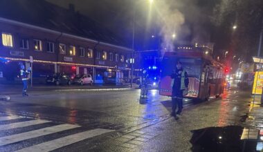 Røa, Vestre Aker | Melding om bussbrann i Røakrysset