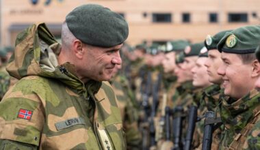 Lars Sivert Lervik på Garnisonen i Porsanger under etableringen av Finnmarksbrigaden