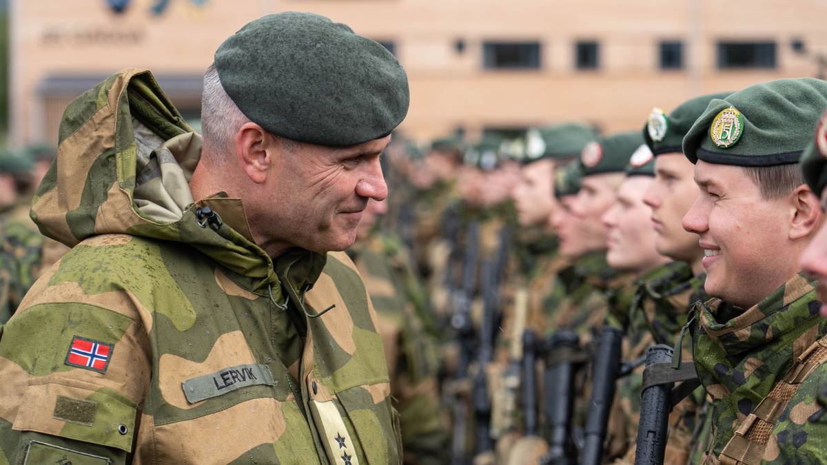 Lars Sivert Lervik på Garnisonen i Porsanger under etableringen av Finnmarksbrigaden