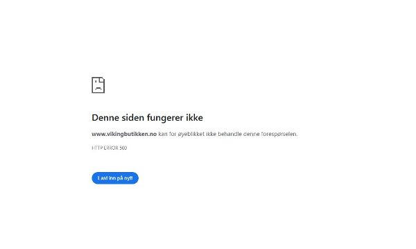 Vikings nettbutikk slet med pågangen mandag kveld.