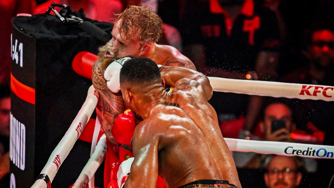 Anthony Joshua, Jake paul | Jake Paul bekrefter to brudd i kjeven etter tap på knockout mot Anthony Joshua