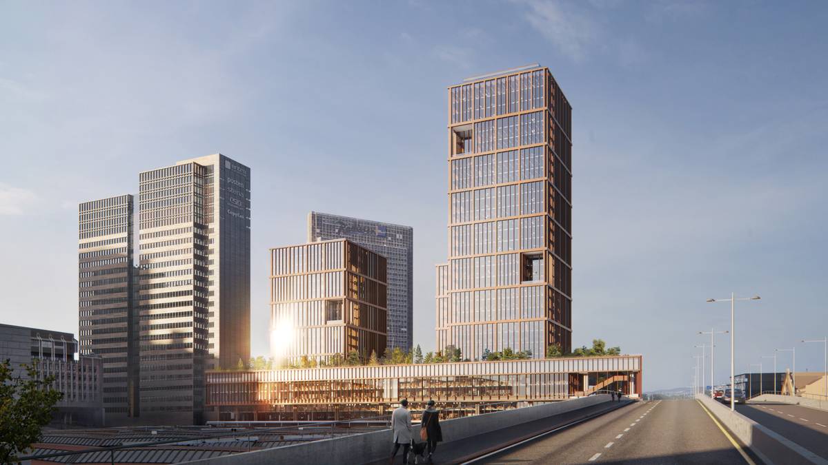 en vei med bygninger på siden (Bildebeskrivelsen er laget av en KI-tjeneste)