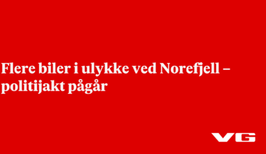 Flere biler i ulykke ved Norefjell – politijakt pågår