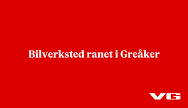 Bilverksted ranet i Greåker