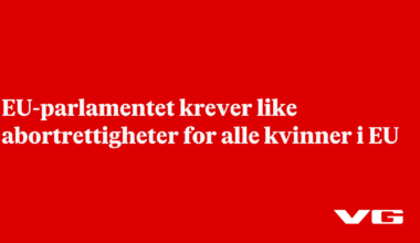 EU-parlamentet krever like abortrettigheter for alle kvinner i EU