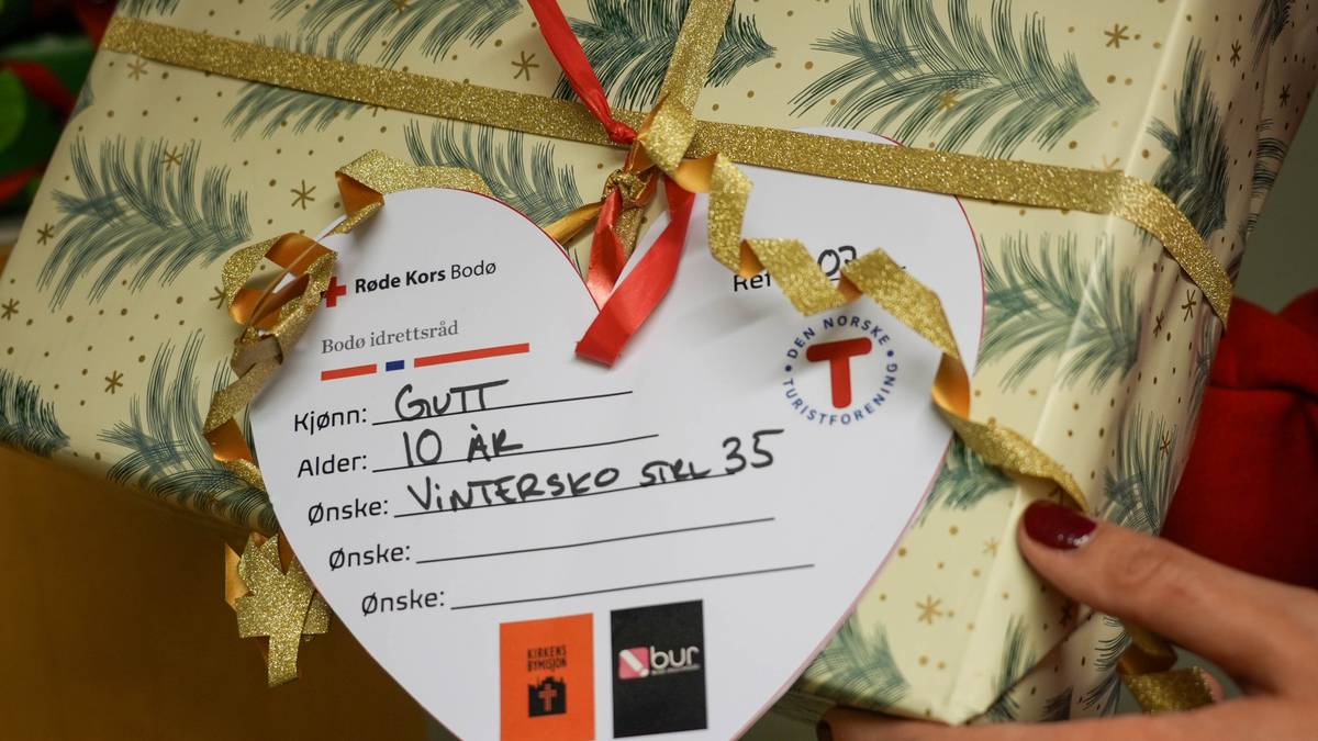 Julegaver som skal leveres ut til barn i familier med dårlig råd