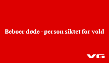 Beboer døde - person siktet for vold