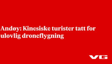 Kinesiske turister tatt for ulovlig droneflyvning