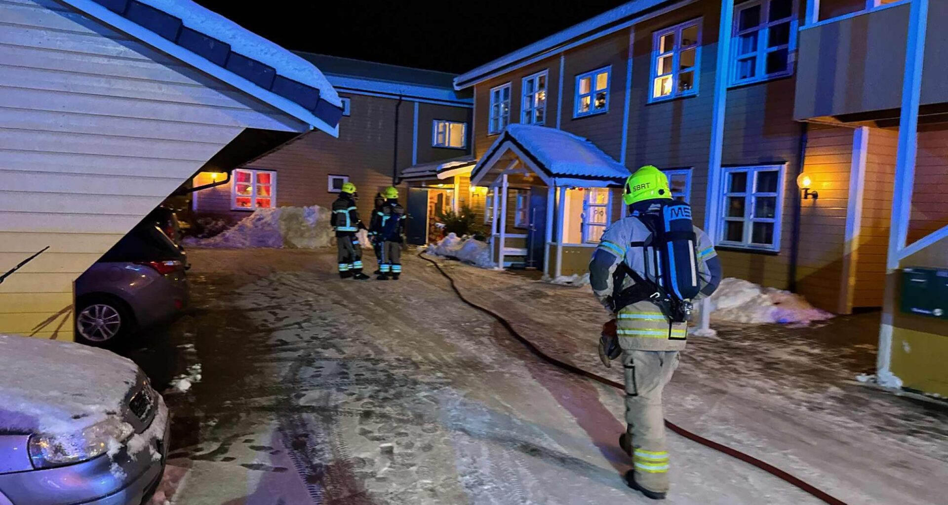 Stjørdal, Brann | 11 evakuert etter boligbrann