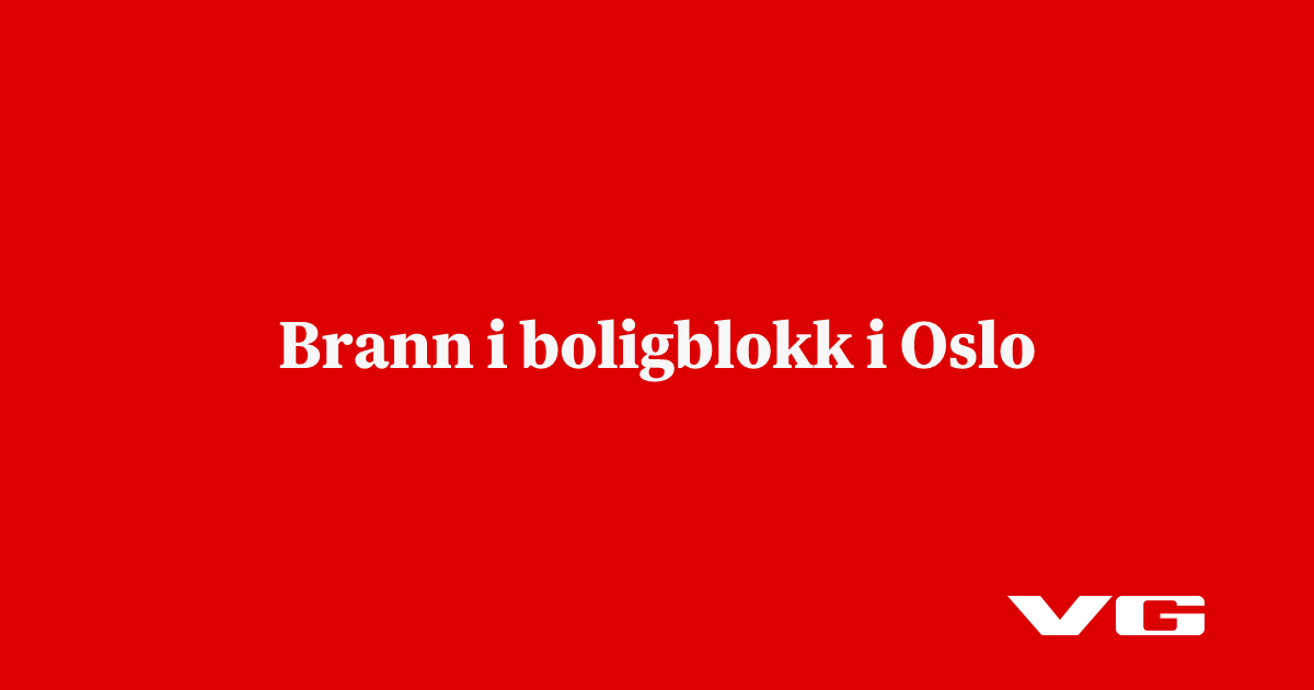 Brann i leilighet i boligblokk på Romsås i Oslo
