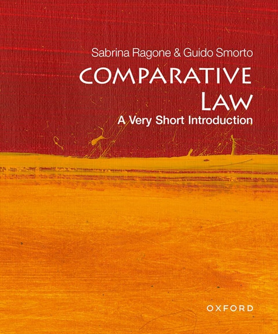 Bokomslag med rød og oransje design, tittel og forfatternavn.