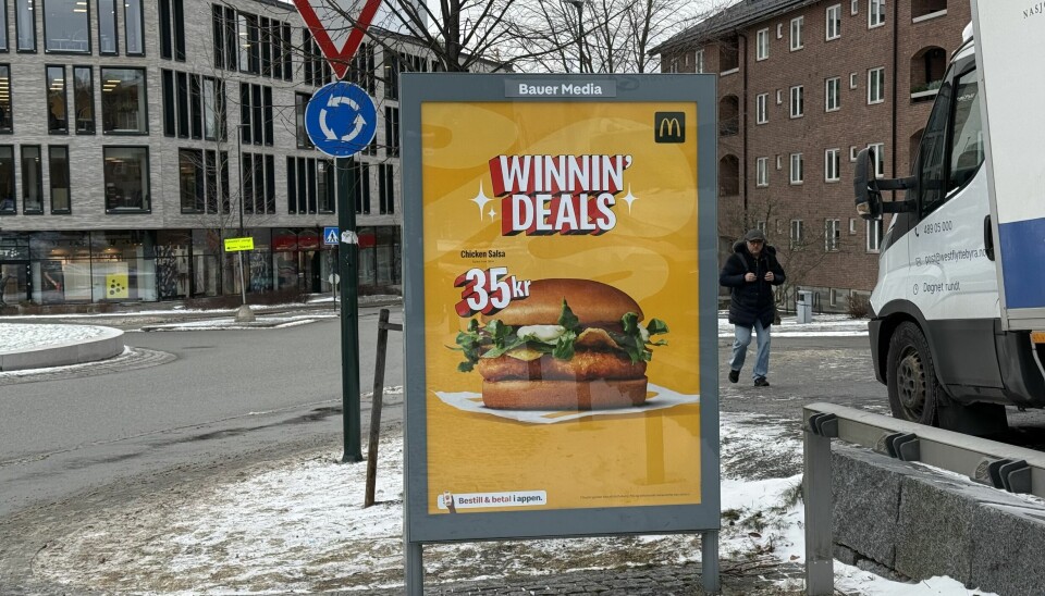 Fastfood, usunn mat, reklame