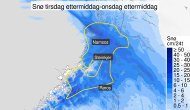 Vær, Snø | Nytt farevarsel: Skal lave ned - Trønder-Avisa