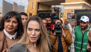 Angelina Jolie på grensen mot Gaza