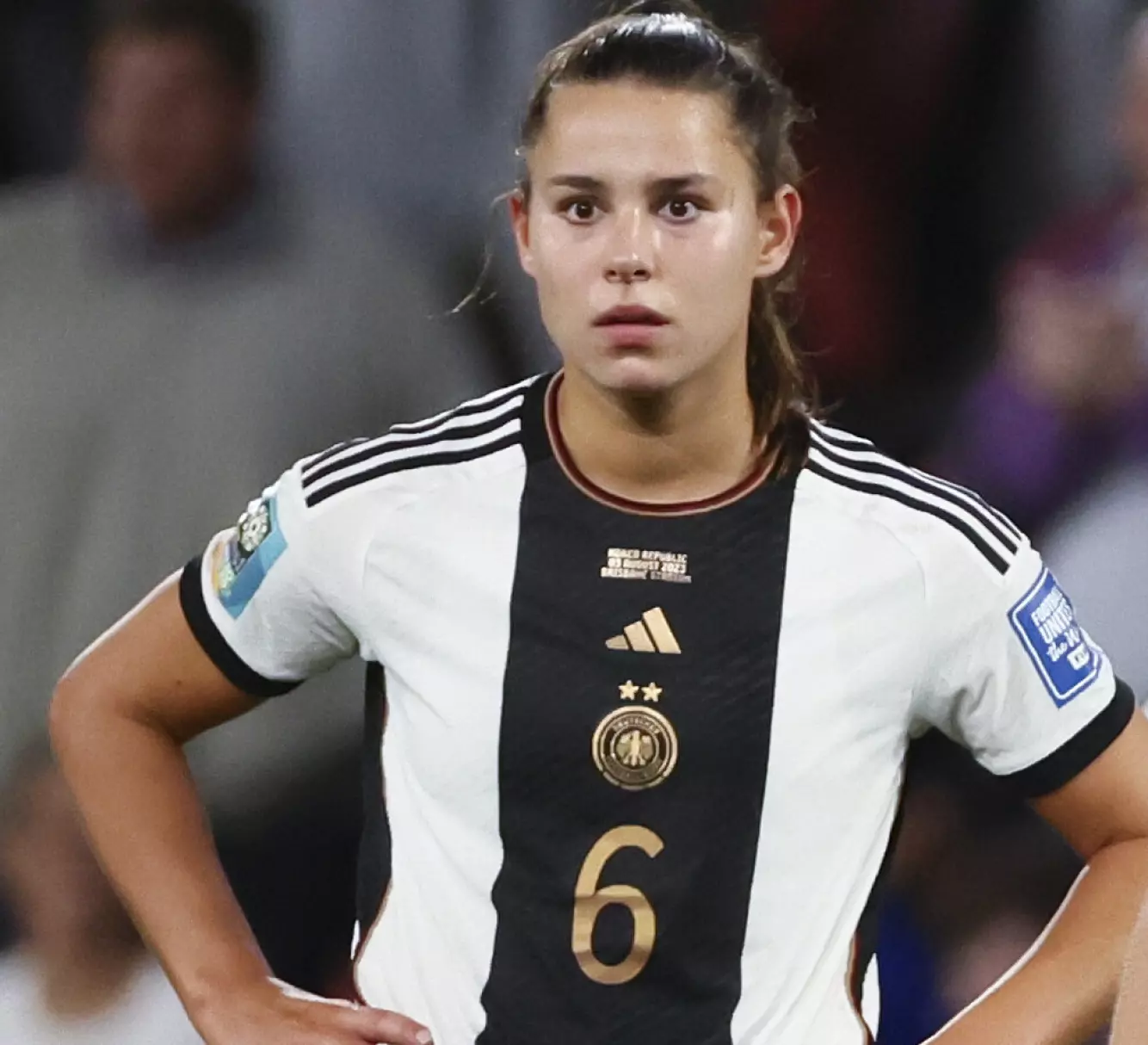 TYSK LANDSLAGSSPILLER: Lena Oberdorf. Foto: NTB