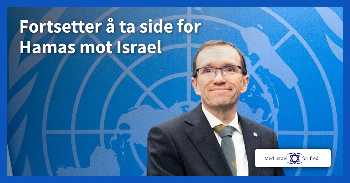 Fortsetter å ta side for Hamas mot Israel