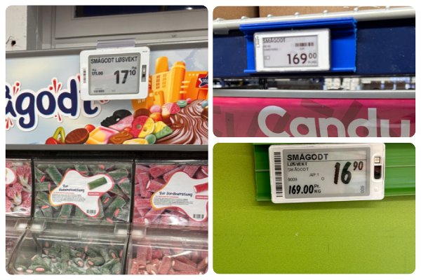Smågodt i butikk